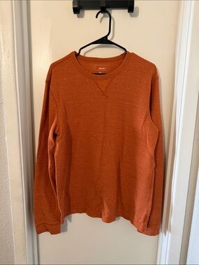 Sonoma Men's Rust Orange Crewneck Sweater
